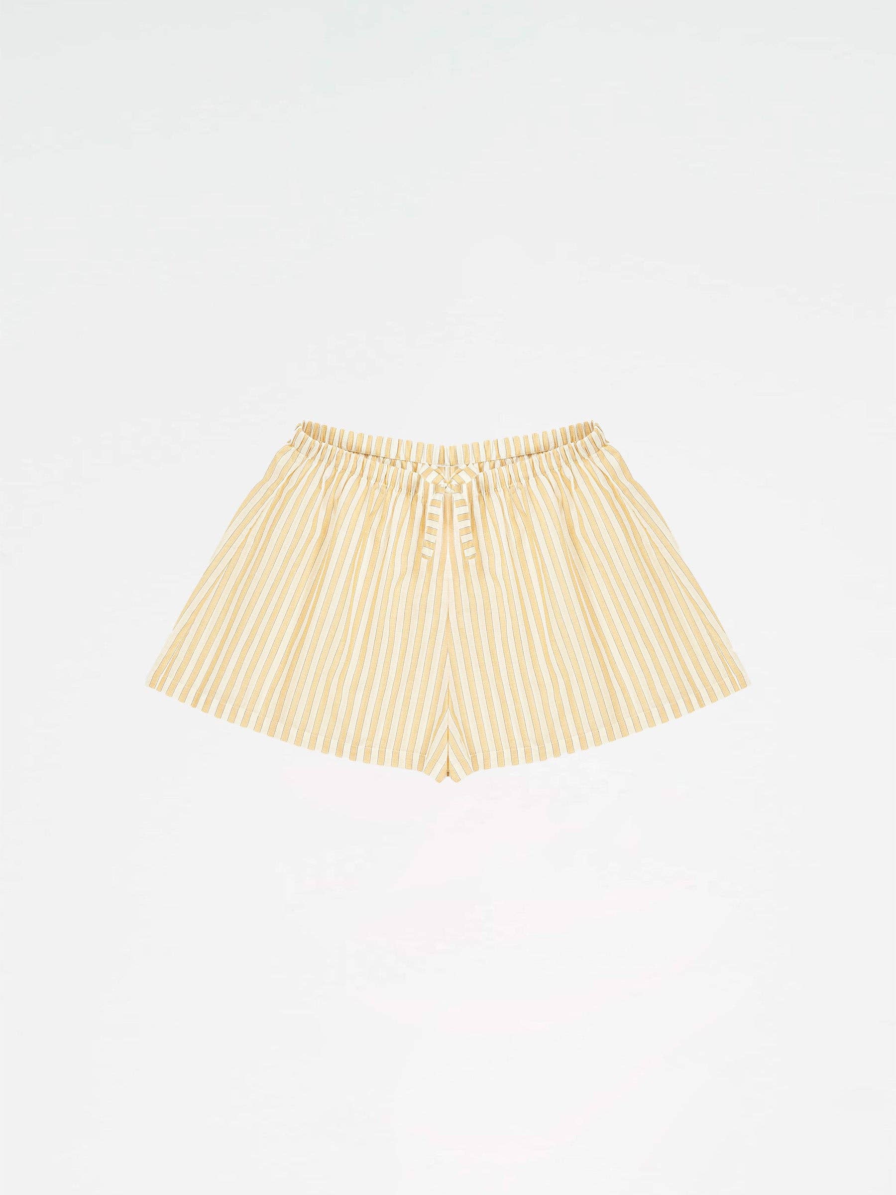 CARMEN SAYS - Wholesale Shorts - Women's - Pantalones Cortos Espíritu a Rayas Amarillas0