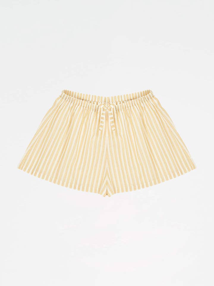 CARMEN SAYS - Wholesale Shorts - Women's - Pantalones Cortos Espíritu a Rayas Amarillas0