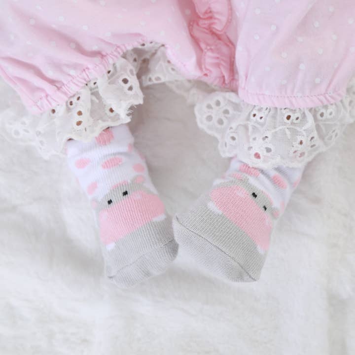 London Bridge & Maison Chic - Wholesale Socks - Baby - Hannah the Hippo Socks