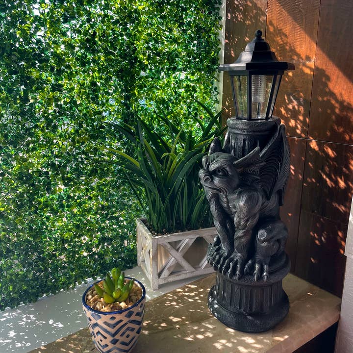 Zeckos - Wholesale Outdoor/Lawn Light - Gothic Guardian Gargoyle LED Solar Light Garden Statue