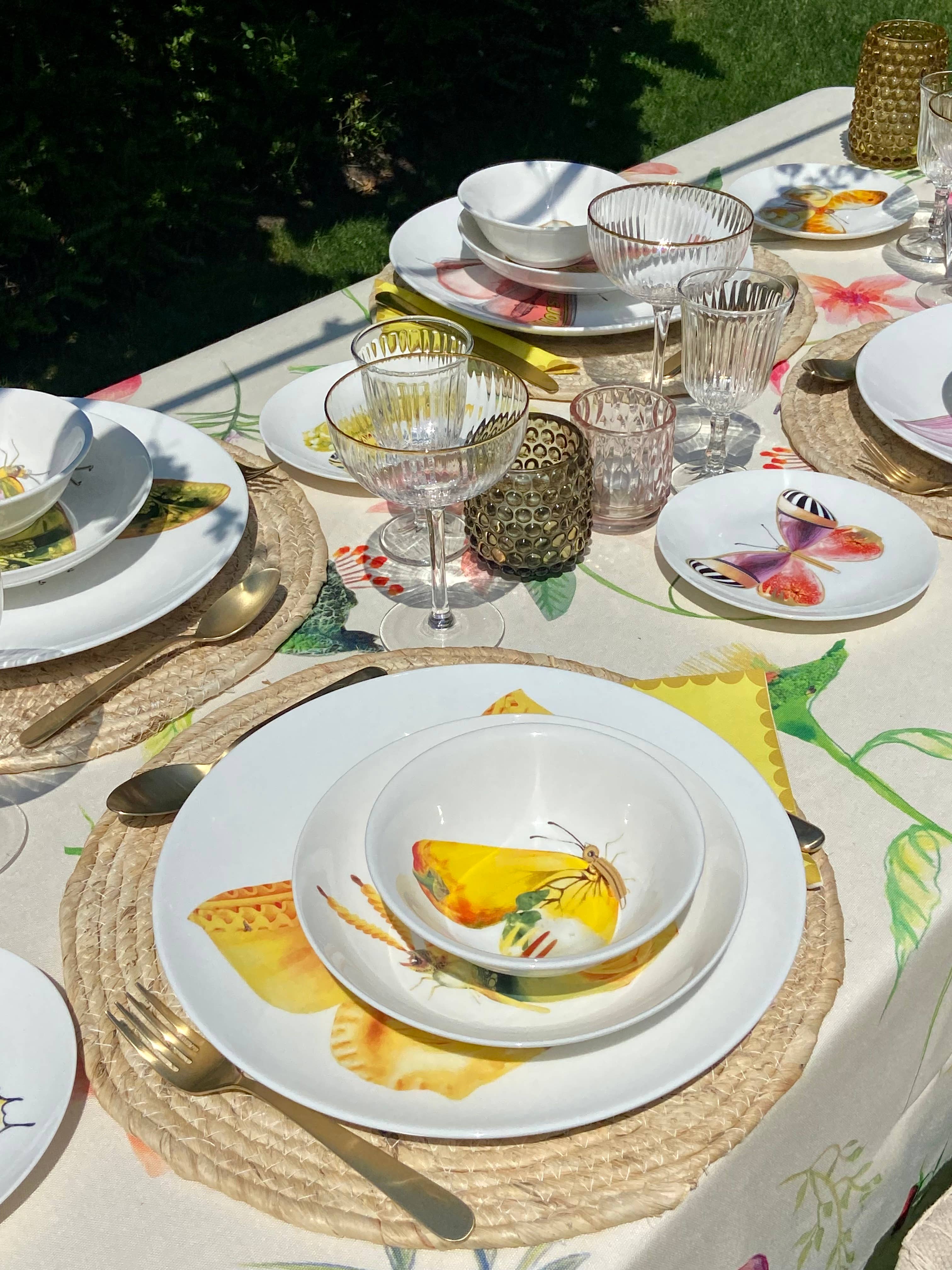 Bordy's – wholesale Salladstallrik – La dolce vita di una farfalla- Insalatiere Piccole13