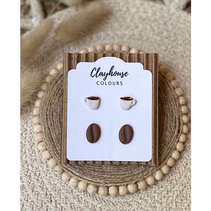 Clayhouse Colours - Wholesale Dangle earrings - Coffee Lovers3