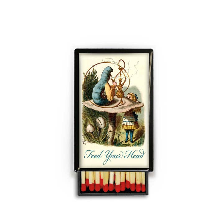 Lucy Lu Designs - Wholesale Matches - Feed Your Head Alice in Wonderland Hookah Caterpillar Box