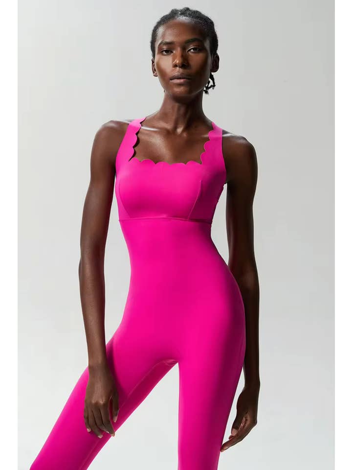 Belsize Activewear – wholesale Unitard – Women′s – Scallop jumpsuit