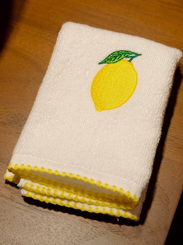 Lemon Shell Hand Towel for wholesale by Mariaida Home