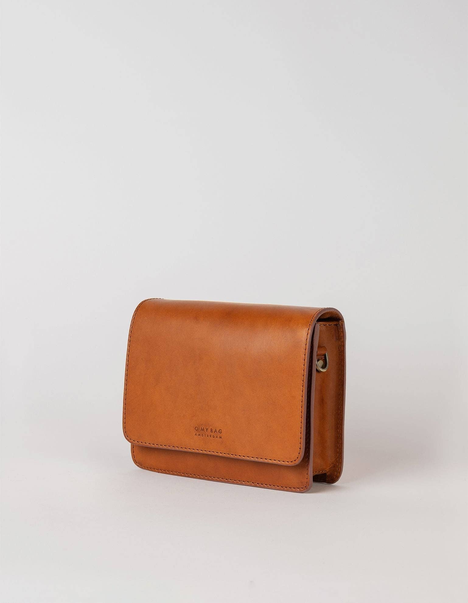 O My Bag – wholesale Axelväska - Dam – Audrey Mini - Cognac Klassiskt Läder2