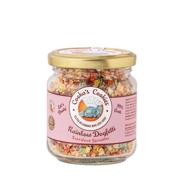Cooka's Cookies - Wholesale Pet Treats - Dog - Rainbow Dogfetti - Cake and Food Sprinklers