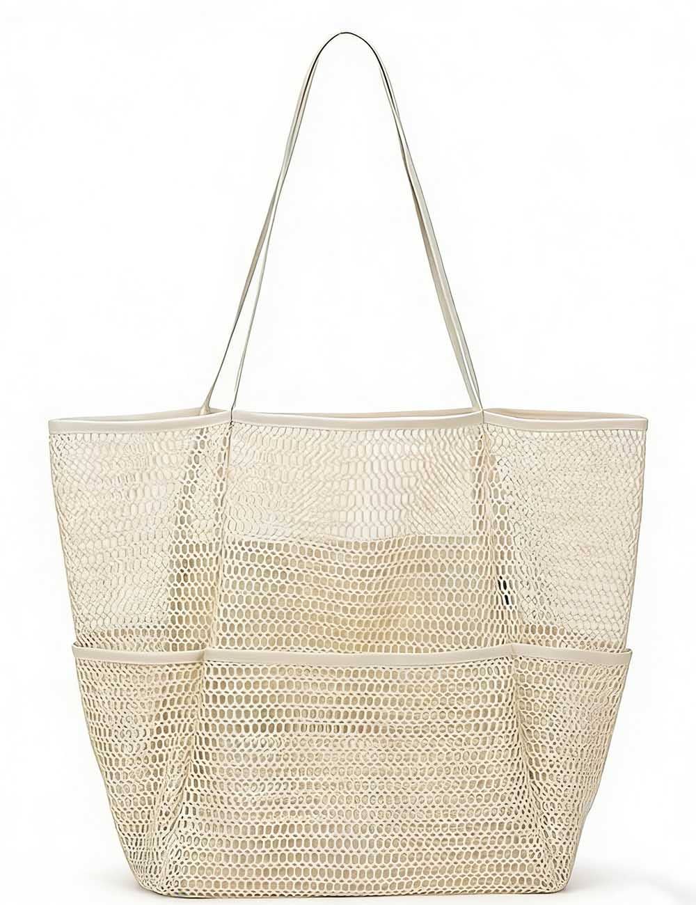 Sweetkama - Wholesale Beach Bag - Ladies Large Capacity Mesh Beach Storage Tote Bag3