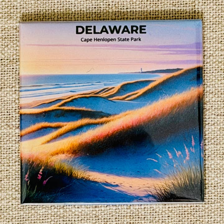Delaware State Magnet - Cape Henlopen State Park for wholesale by Cozy Print