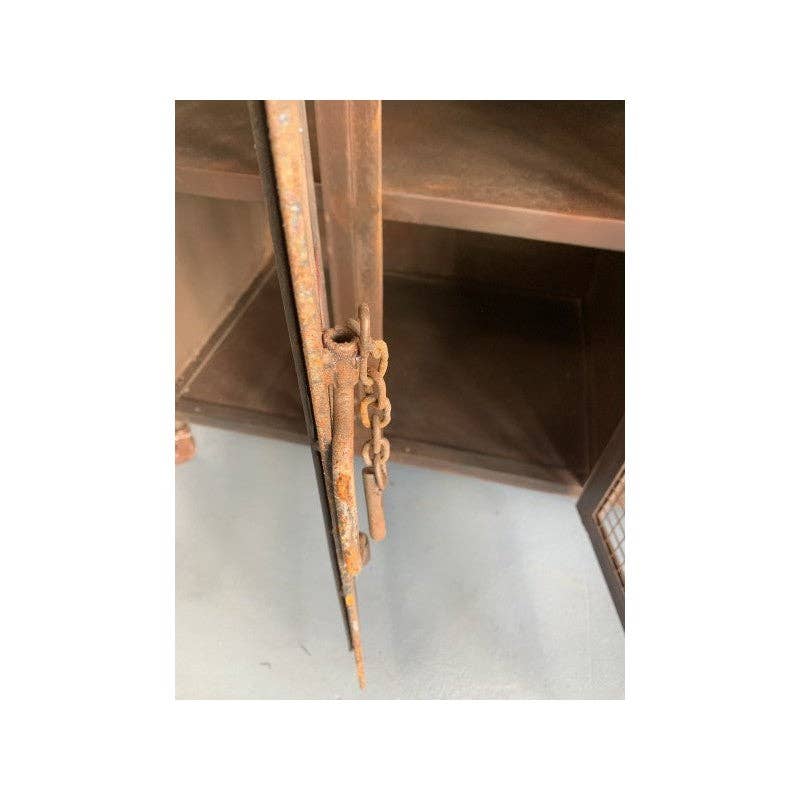 Paloma Black (Casa Natura Design, S.L.) - Wholesale Cabinet - Metal Cabinet 4 Doors 8 Shelves Retro Mesh Doors With2