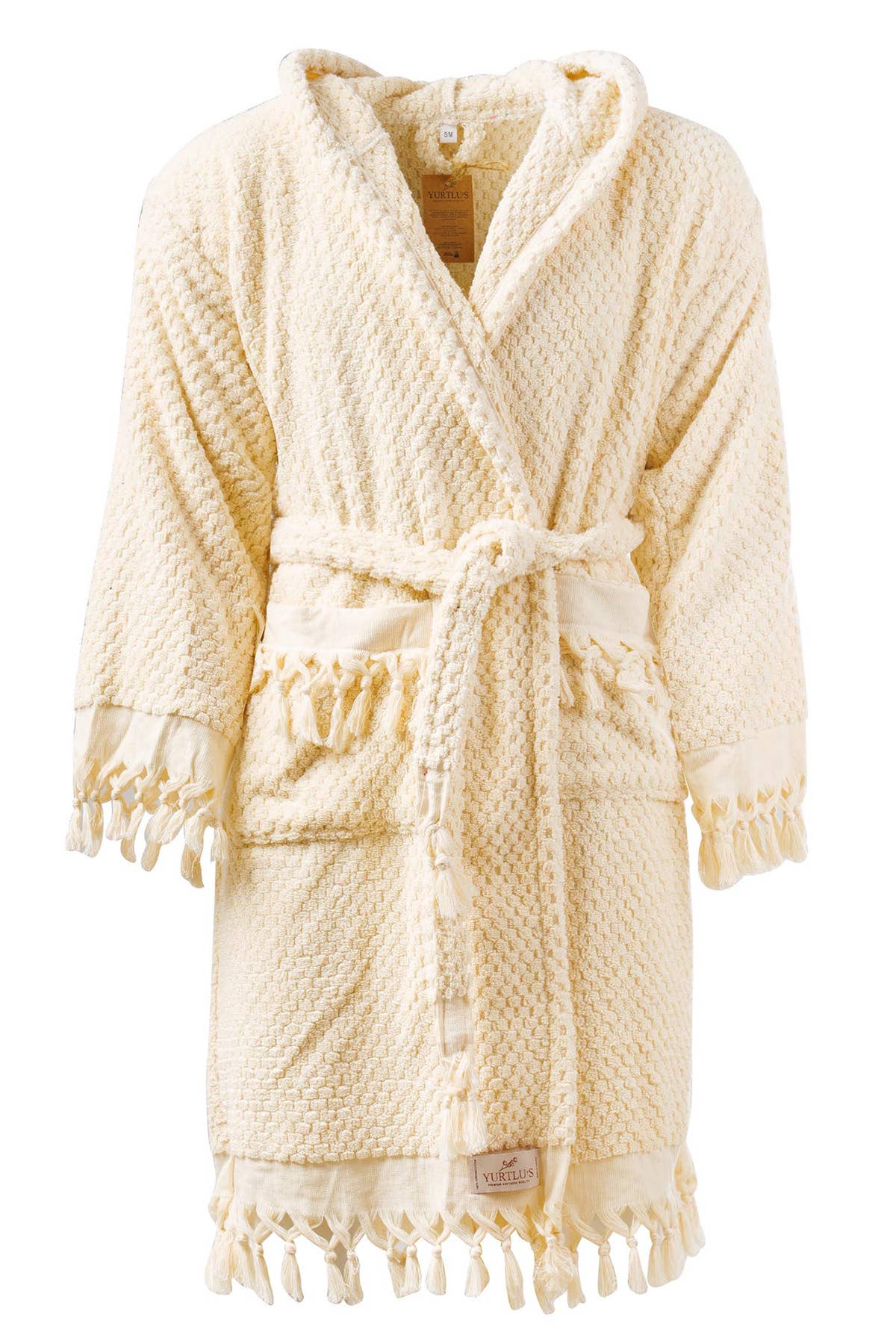 YURTLUS - Wholesale Robe - Women's - Unique 100% Cotton Pockets Bathrobe, Bubble Handwoven Robe82