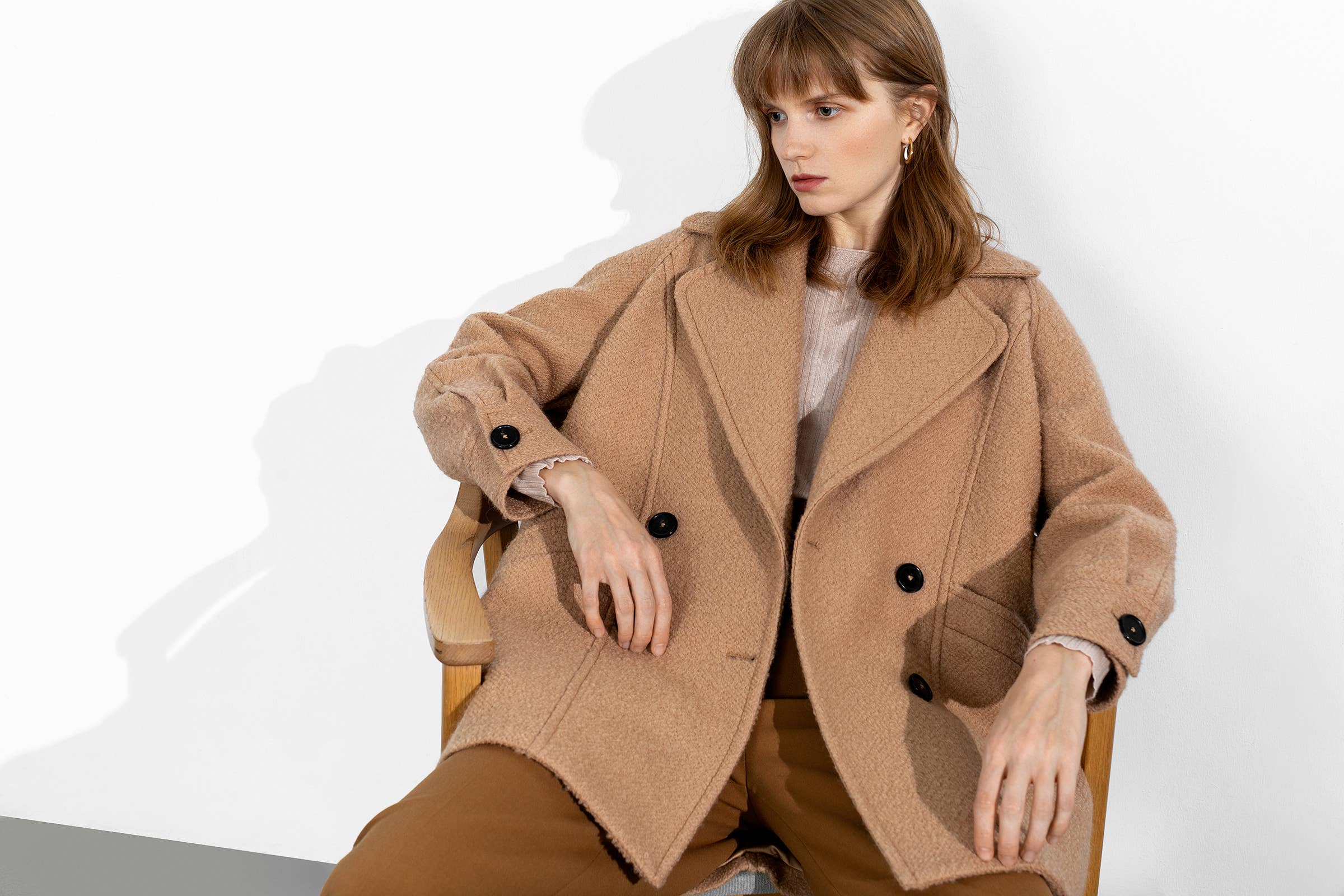 J.ING - Wholesale Coat - Women's - Teddy Coat (Ivory/SandyBrown)15