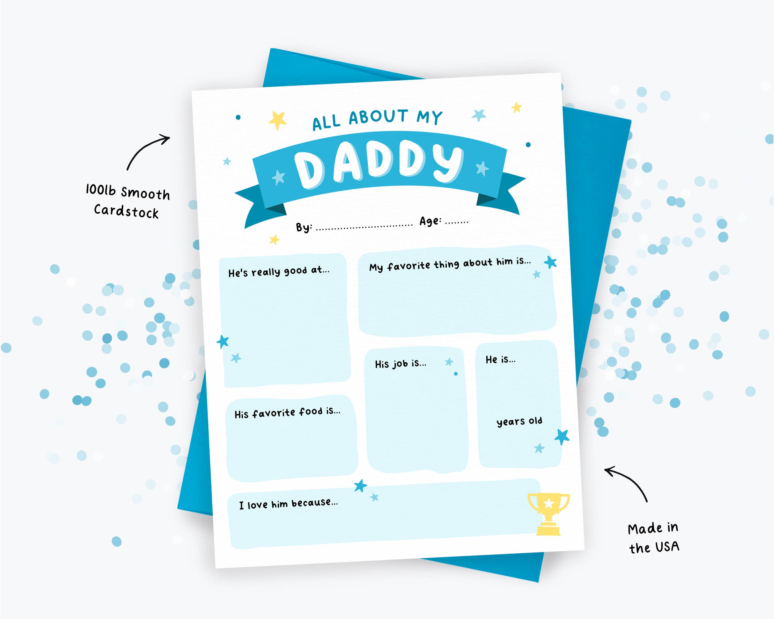 Kreate Paper Co. – Engroshandel Fødselsdagskort – Far Fødselsdagskort, Alt Om Far Fars Dag, Bedst Sælger1