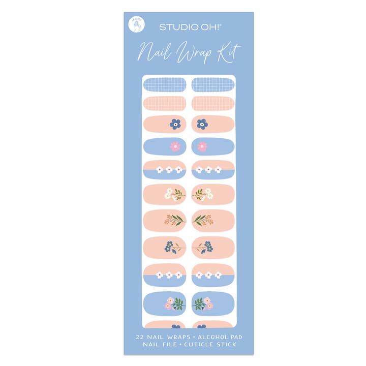 Studio Oh! - Wholesale Nail Art/Decal - Pretty Petals Mani Nail Wrap Kit