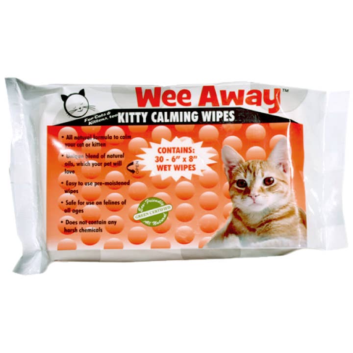 Lingettes apaisantes pour chats - Format voyage - 30 unités pour la vente par Wee Away