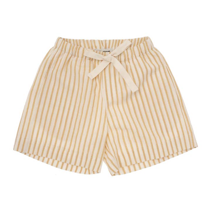 Yellow Stripped Shorts S12423 for wholesale on Faire