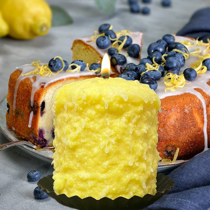 Warm Glow Candle Company - Wholesale Novelty Candle - Lemon Blueberry Hearth Candle