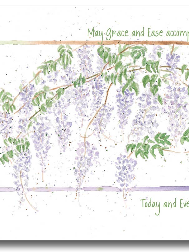 Lavender Wisteria for wholesale by WORDS & WATERCOLORS BY PEG CONLEY
