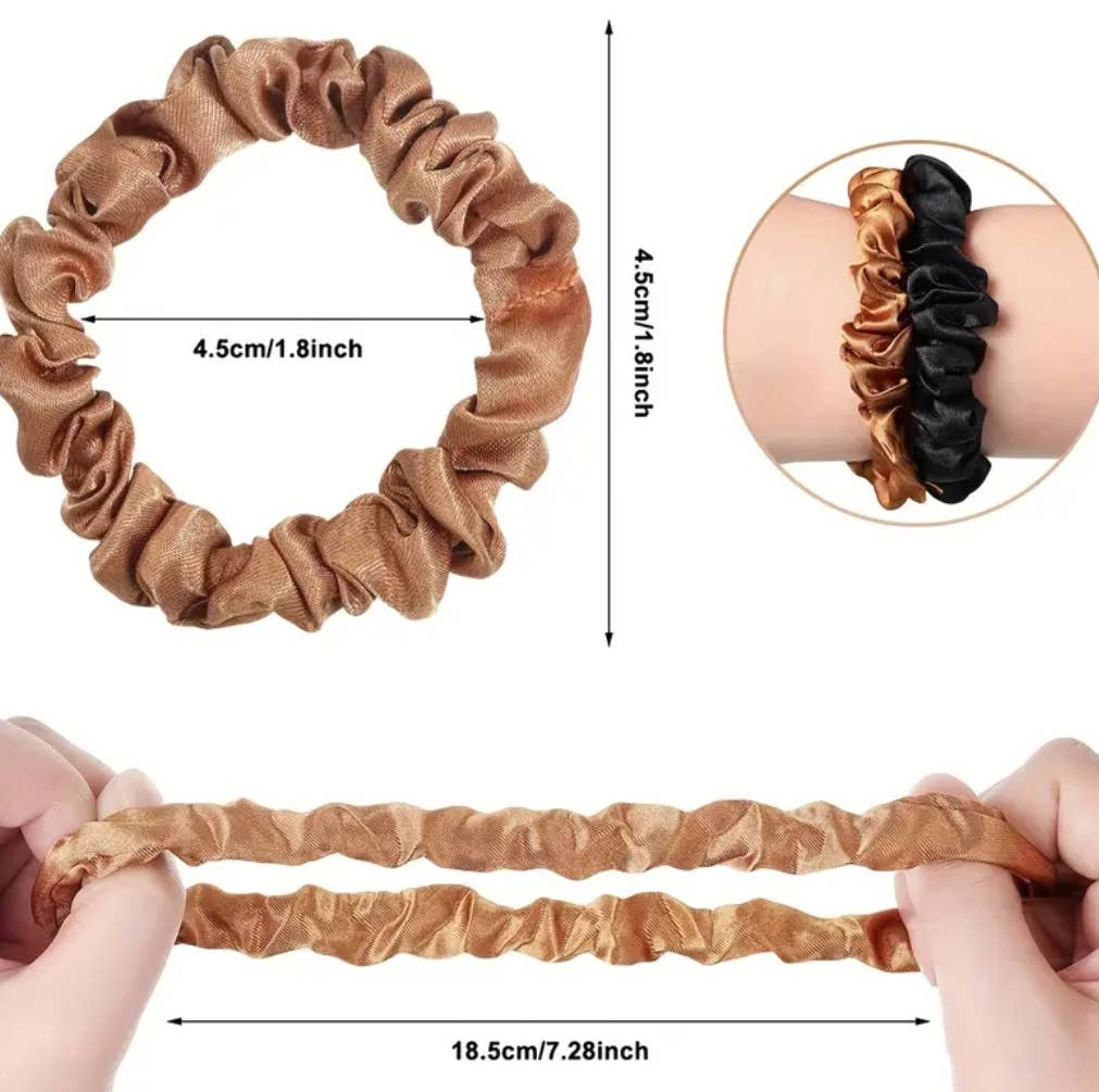 Kids4trendy – Scrunchie - Mulher por atacado – SILK scrunchies mistura de cores 11