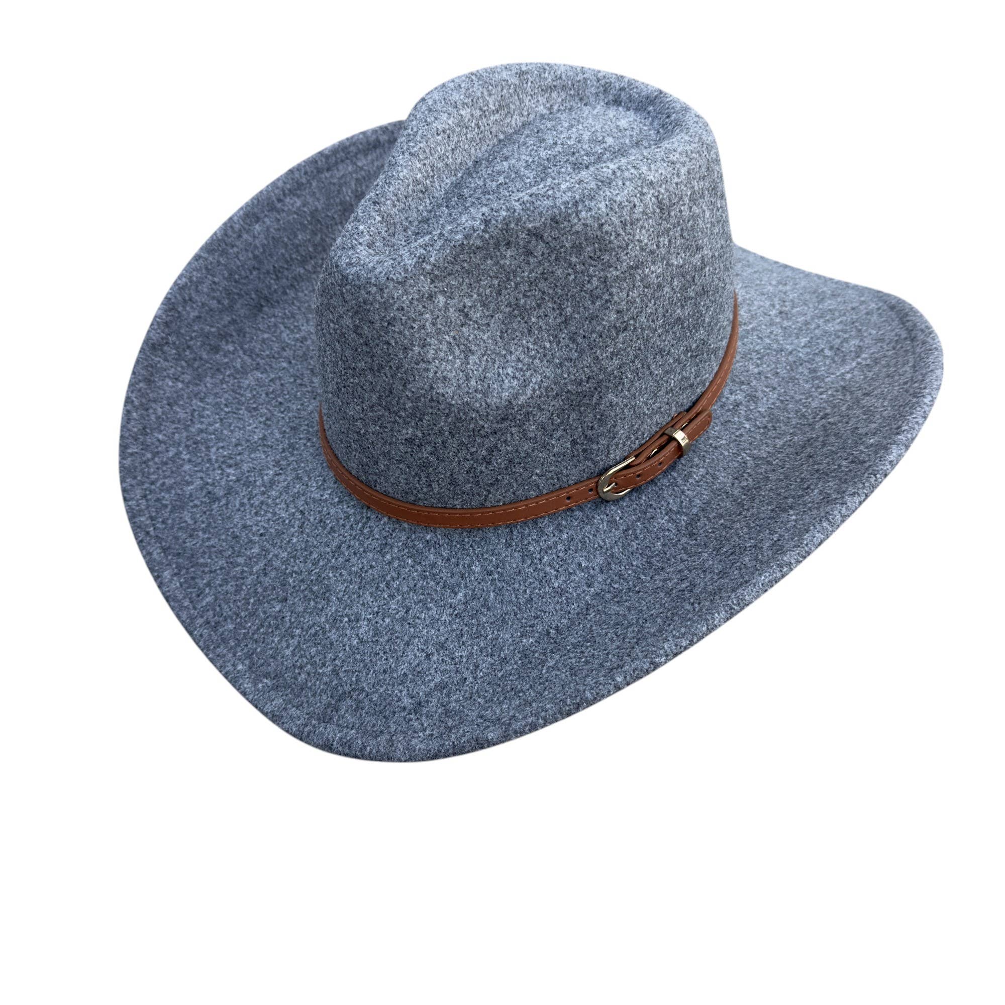 Portia Hat - Wholesale Cowboy Hat - Women's - Vegan Cowboy Hat – Western Charm with Belt Detail2