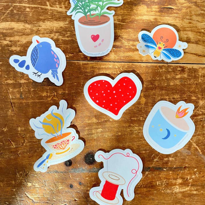 Bedårande individuella stora klistermärken - vinterdröm för wholesale av UpRoot Design Studio