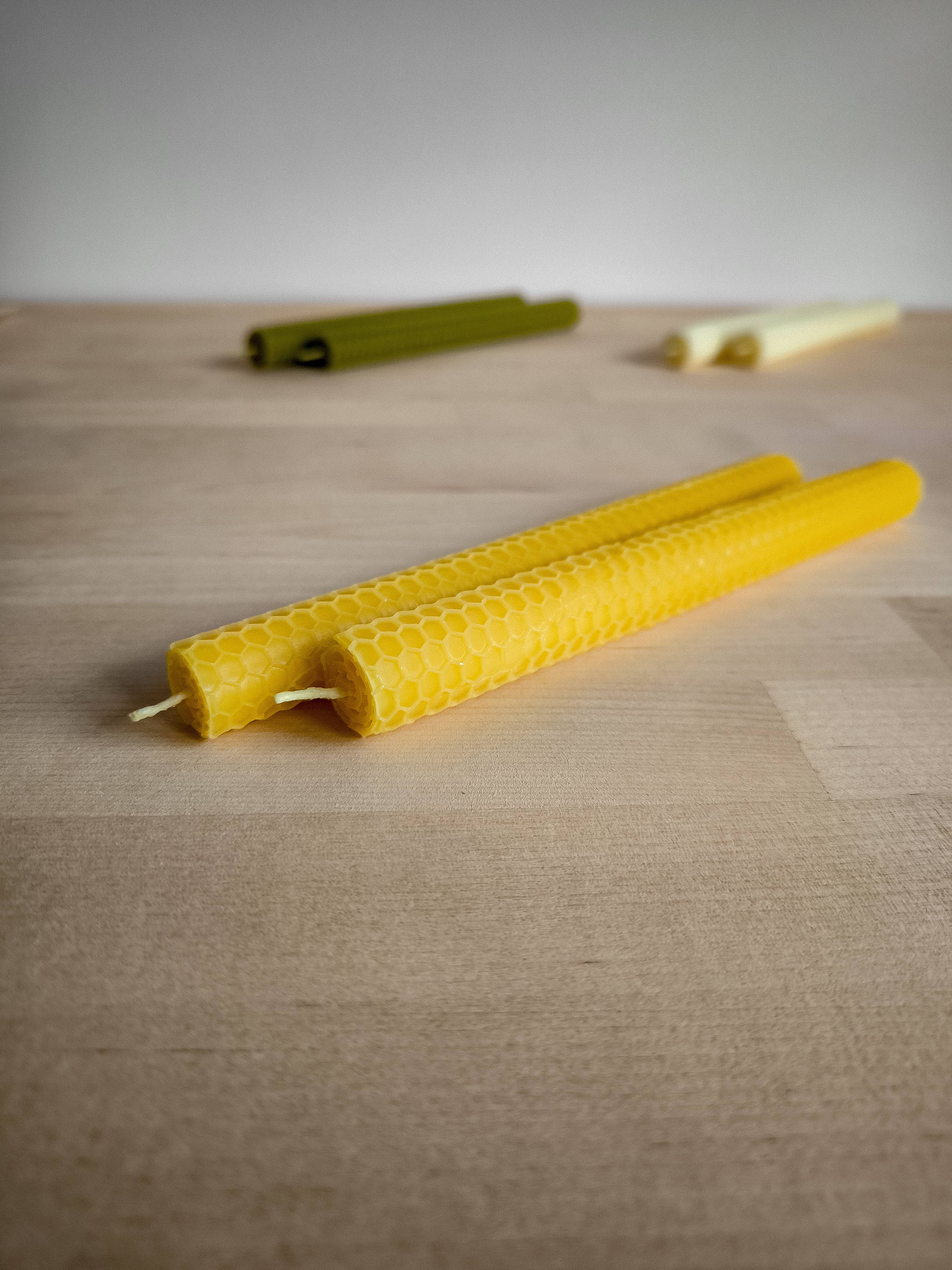 korys - Venta al por mayor Velas cónicas/candeleros - Velas cónicas enrolladas de cera de abejas en panal1