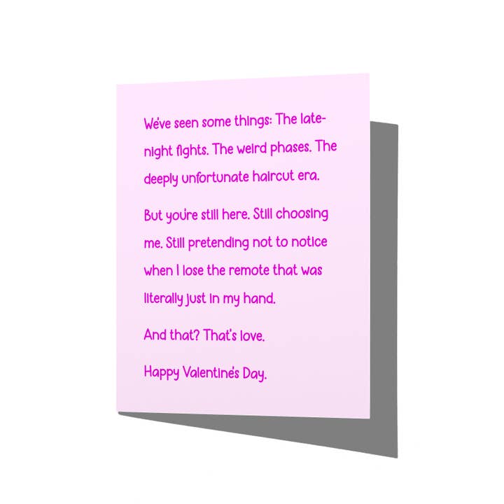 Förlorat fjärrkontroll Alla hjärtans dag Roligt gratulationskort för wholesale av La Folie Press