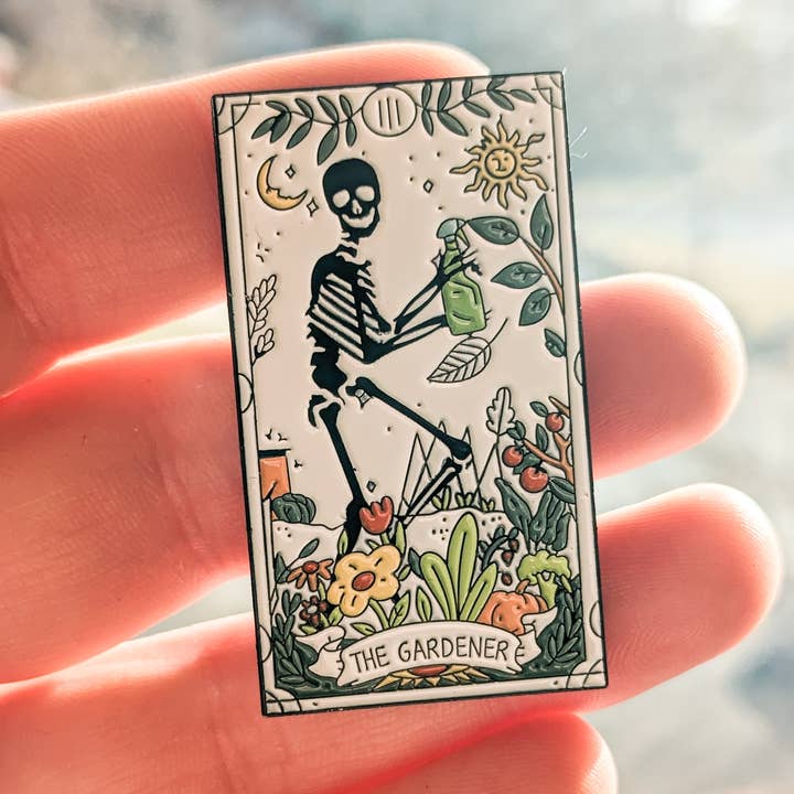Indigo Maiden - Wholesale Lapel Pin/Button - The Gardener Enamel Pin