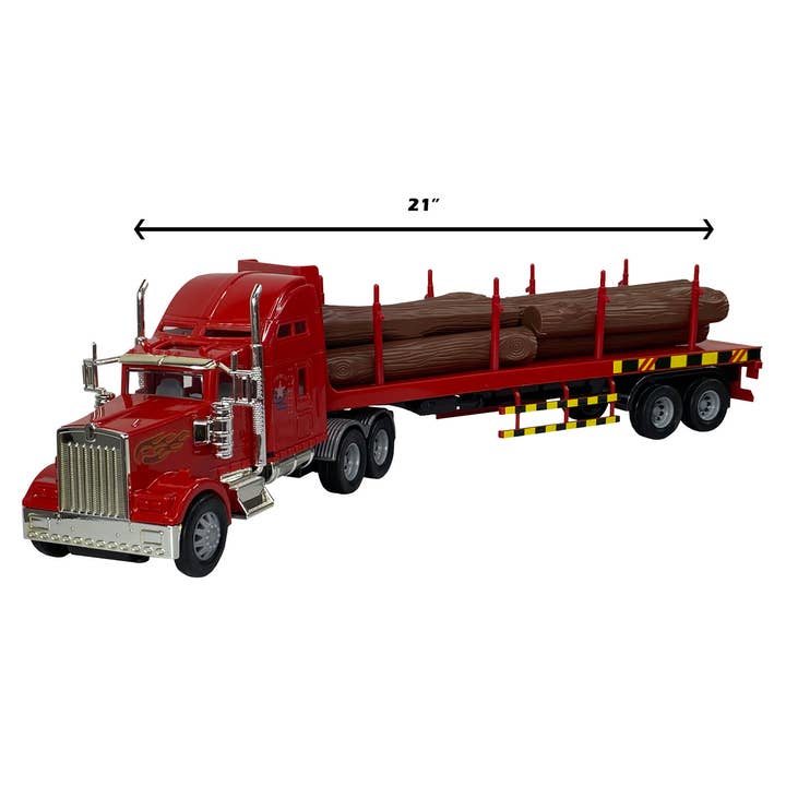 KIDS VOICE TOYS GROUP - Wholesale Toy Car/Truck - Kids - Big Daddy Big Rig Lumber Transport Truck