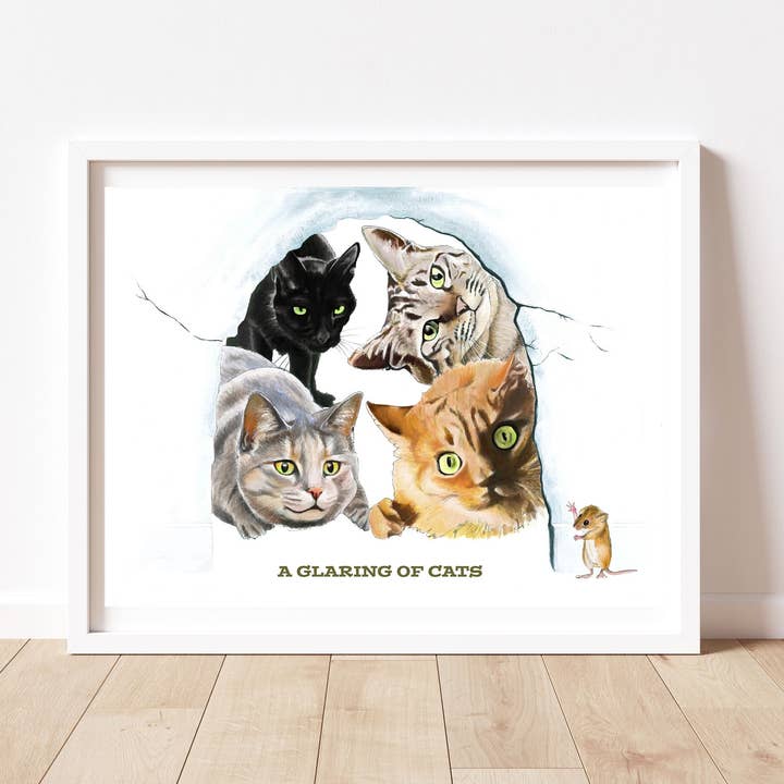 En bländande Av Katter Print för wholesale av Sarah Gregory Designs