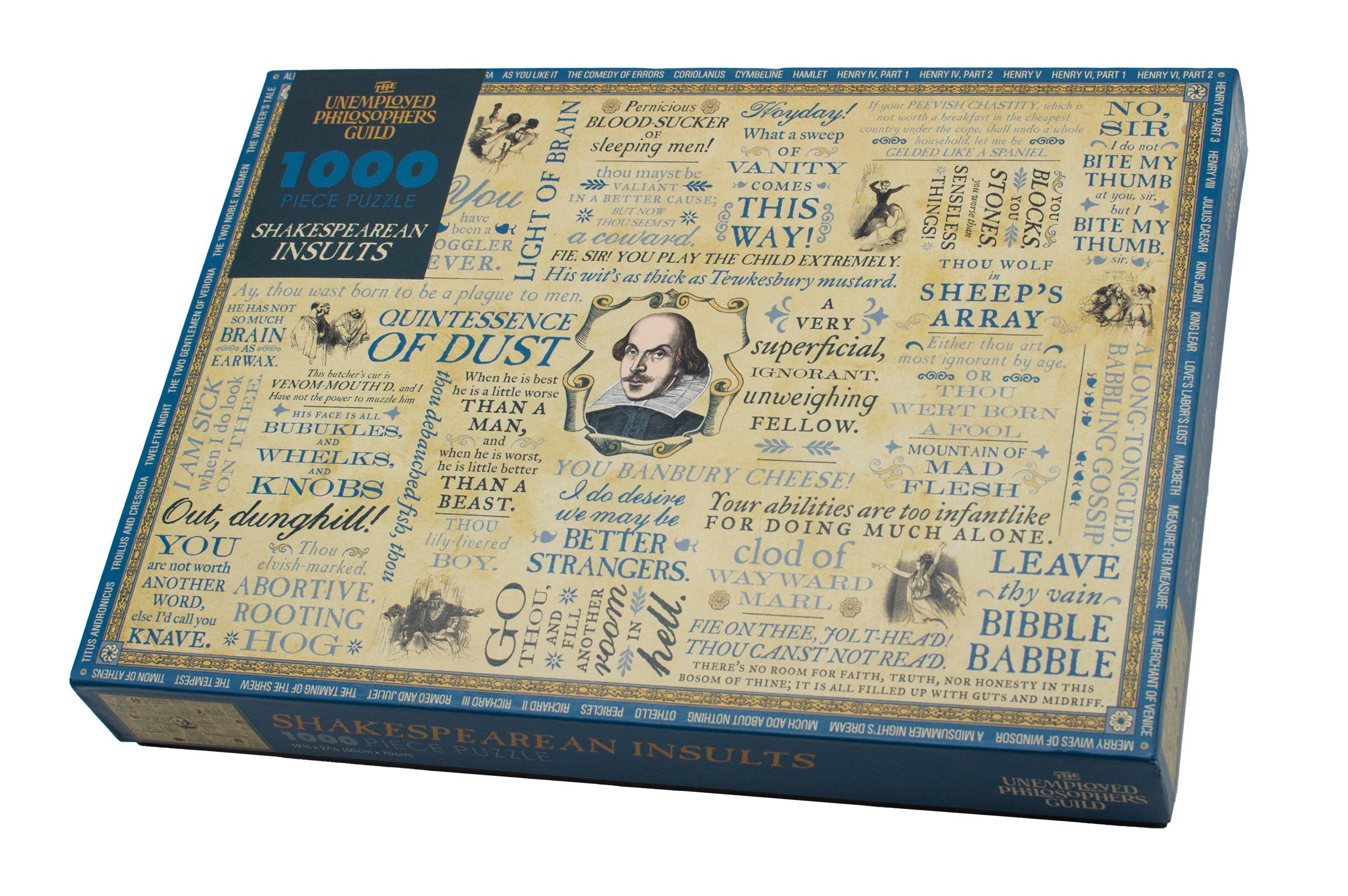 Unemployed Philosophers Guild - Wholesale Puzzle - Adult - Shakespearean Insults Puzzle3