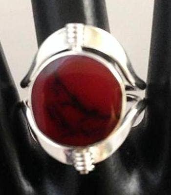 Costello International - Wholesale Cocktail/Statement Ring - Flip Large Semi-Precious Stone Inlaid Rings12