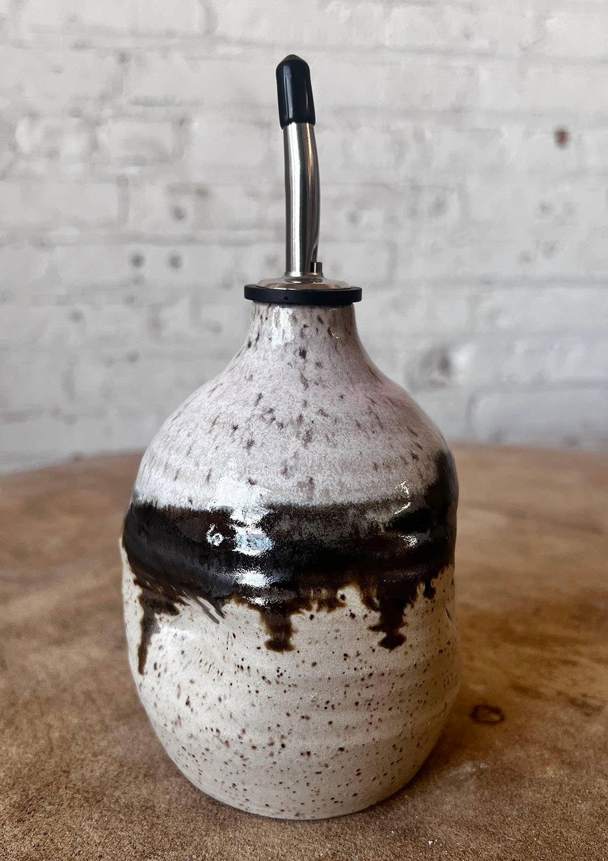 Gina DeSantis Ceramics - Wholesale Oil/Vinegar Dispenser - Borealis Vinegar Cruets3