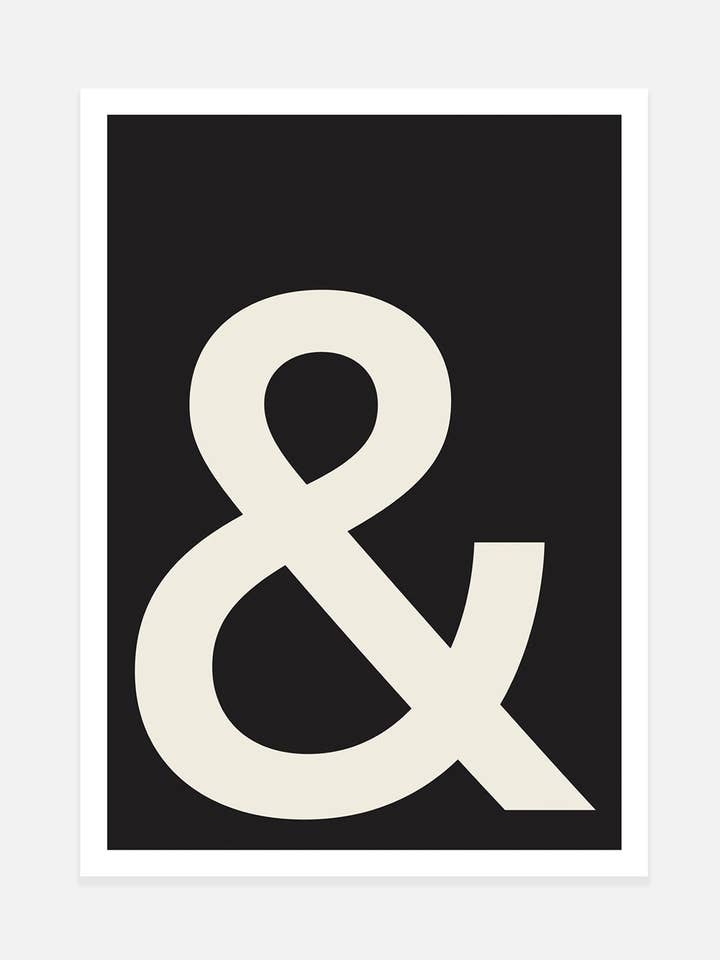 Ampersand Print for wholesale by Noonstead
