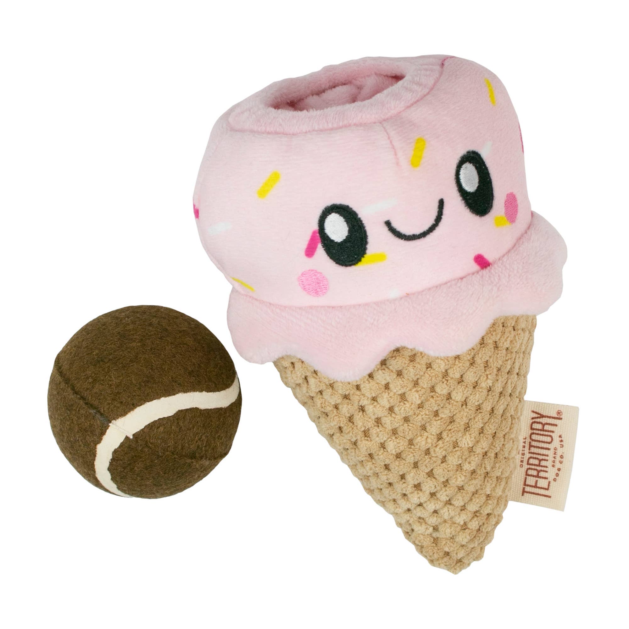Original Territory - Wholesale Pet Plush Toy - Dog - Territory Ice Cream 2-in-1 Dog Toy1