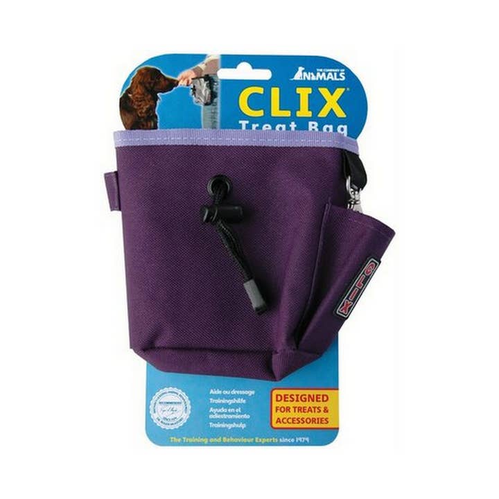 King Wholesale Pet Goods - Wholesale Pet Treat Bag - Dog - Company of Animals Clix Treat Bag Purple