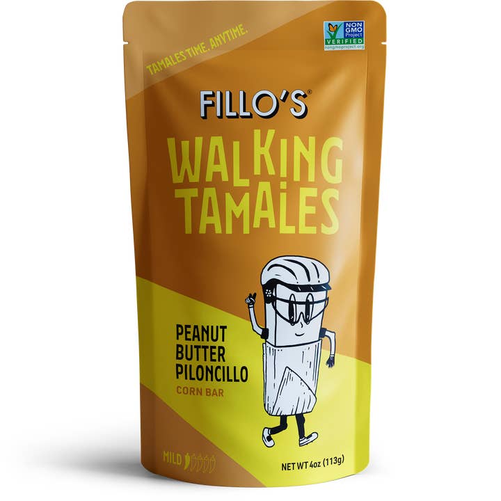 Tamales ambulants au piloncillo au beurre de cacahuète, 7 sachets/caisse pour la vente par FILLO'S