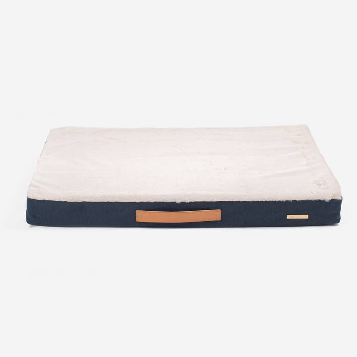 Essentials Twill Orthopaedic Mattress in Denim for wholesale on Faire