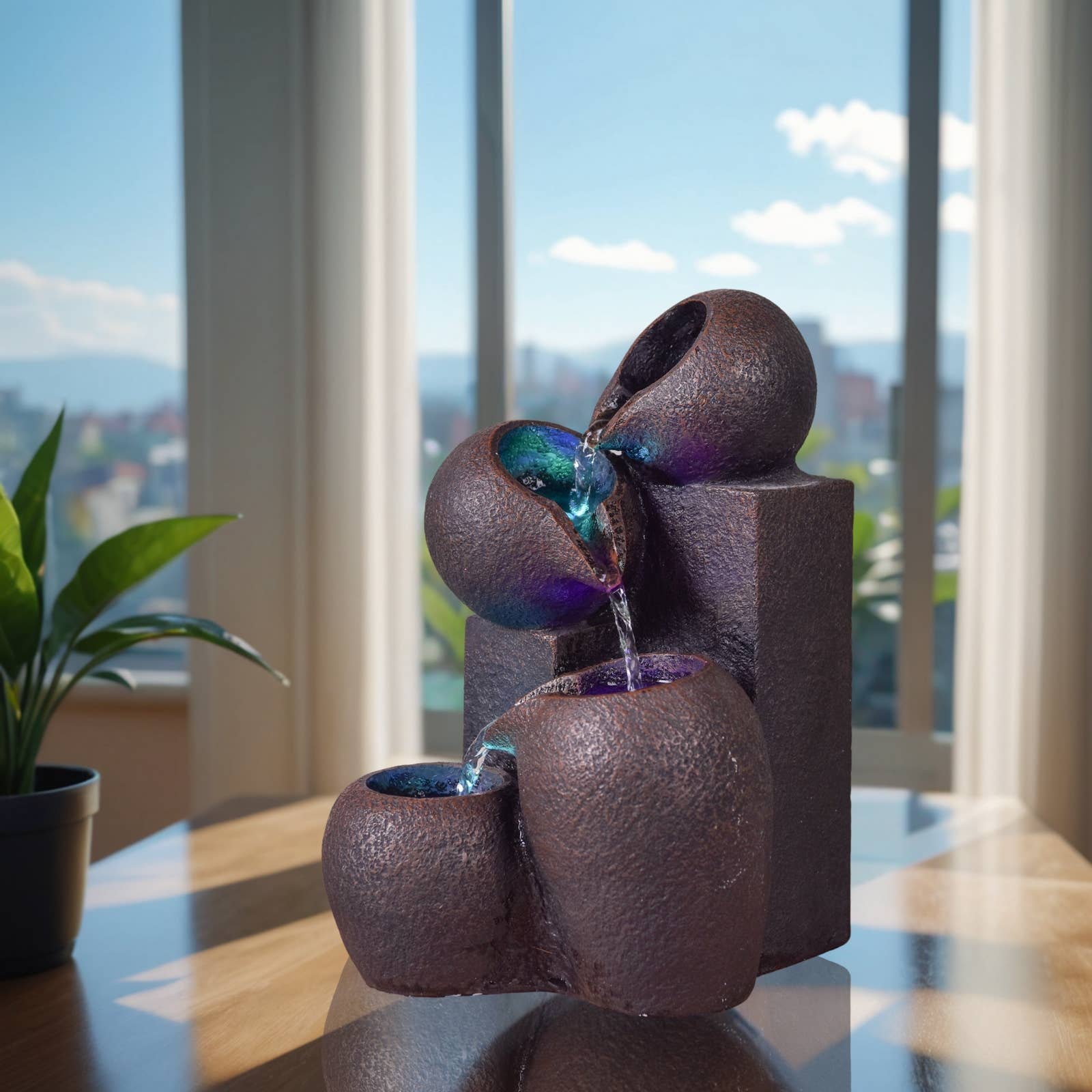 Zen'Arôme – wholesale Dekorativt bordsobjekt – Luba Zen inomhusfontän - Zen och avkopplande atmosfär7