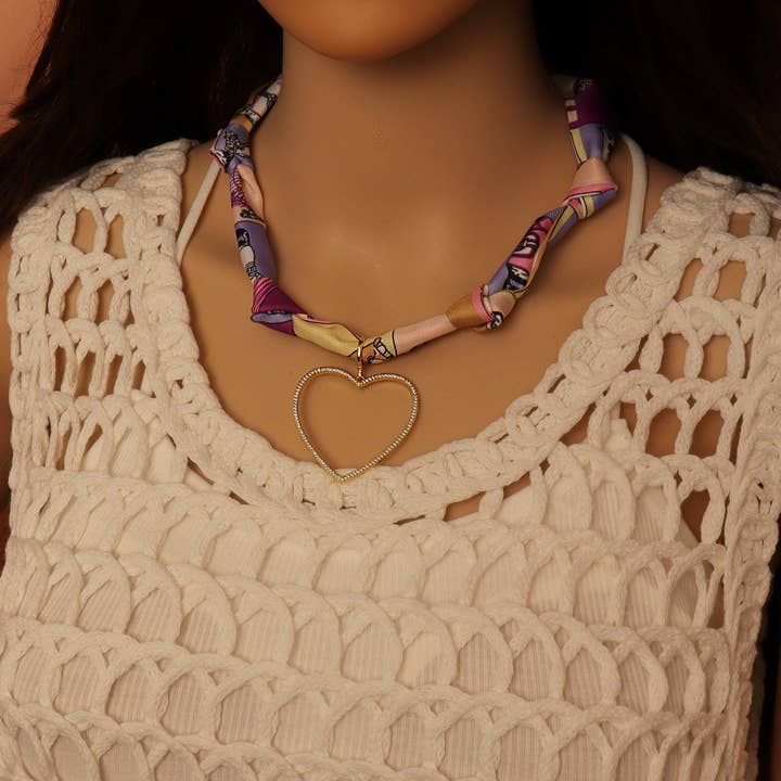 BestBeads&Beyond - Wholesale Scarf - Women's - Convertible Scarf Necklace, Adjustable Silk Scarf Statement Necklace, sku#EF806-28