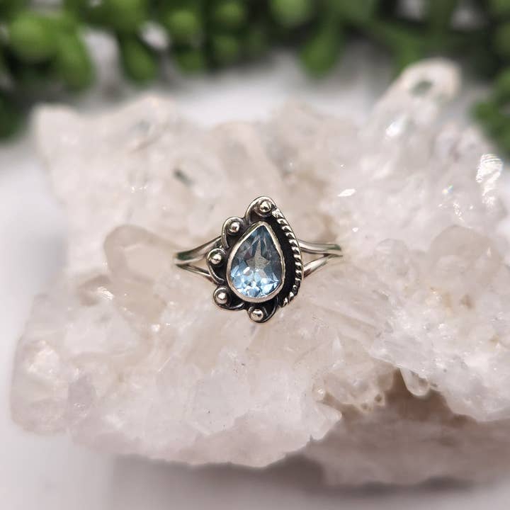 Meraki Gemstones - Wholesale Single Stone/Solitaire Ring - Peridot/Garnet/Citrine/Amethyst/Labradorite/B.Topaz-Ring 925