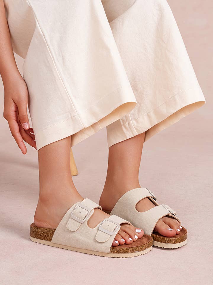 Mules à Double Bride et Boucles pour la vente par LADY GLORY