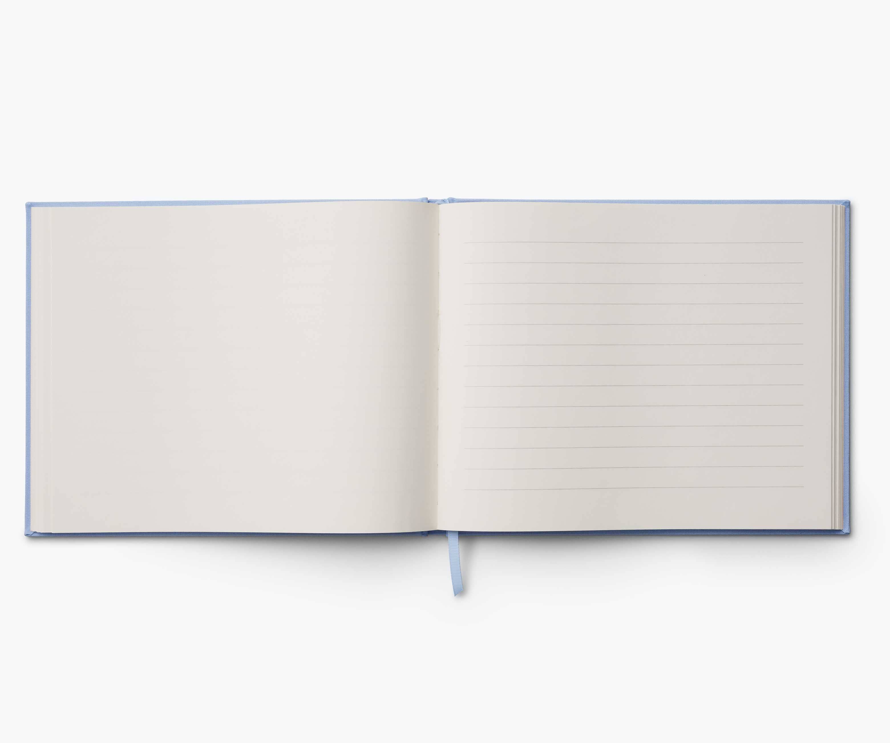 Rifle Paper Co. - Wholesale Guest Book - Hydrangea Embroidered Fabric Guest Book1