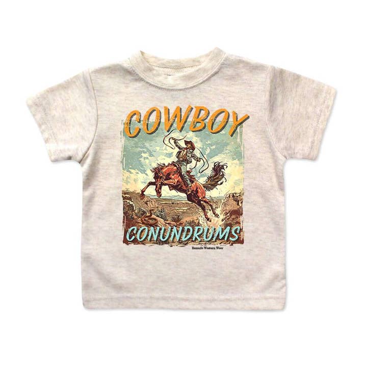 T-shirt occidental pour bébé Cowboy Conundrums pour la vente par Remuda Western Wear
