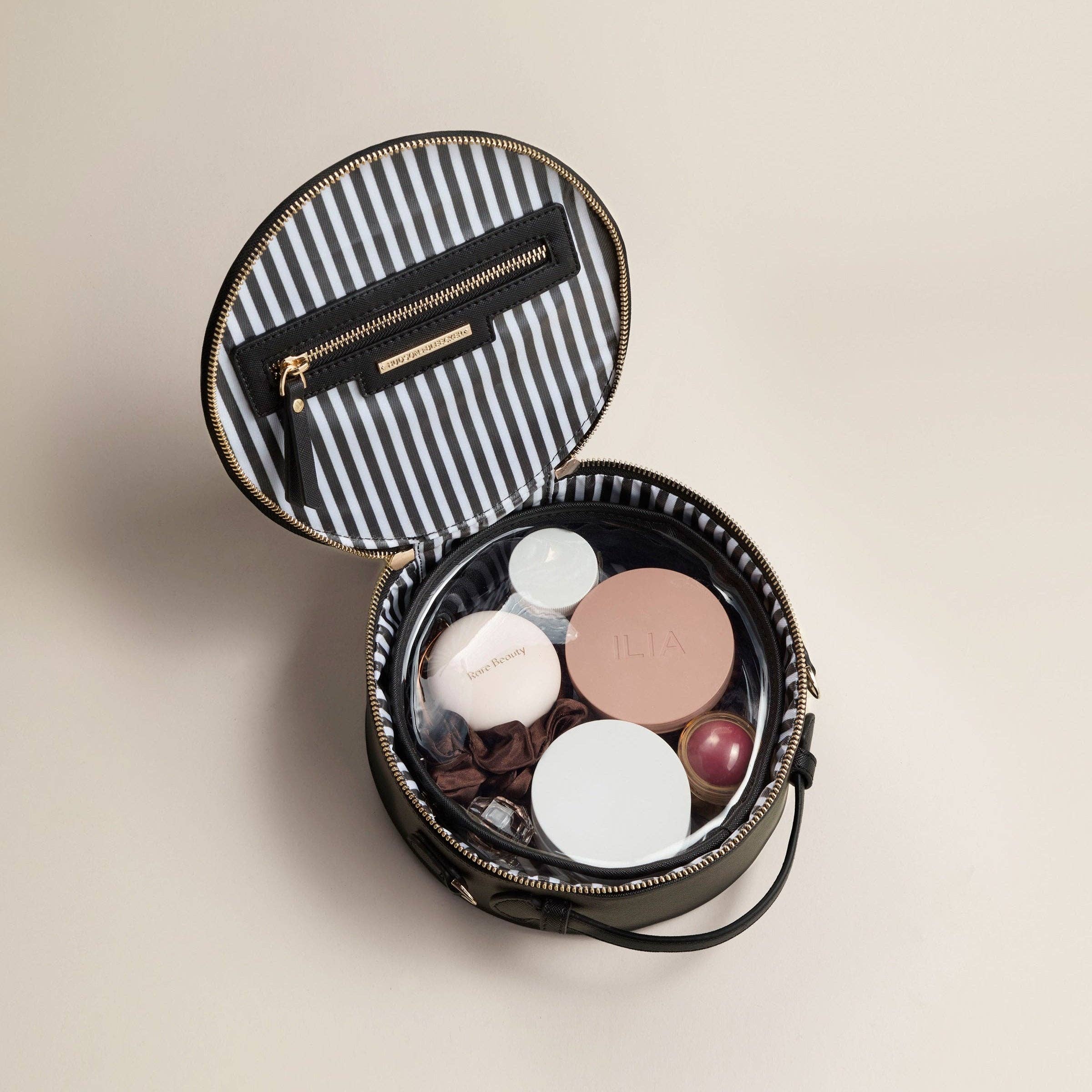 Hudson + Bleecker - Vente Sac à main avec poignée sur le dessus – femme - Étui de voyage rond Nomad - Bleu lagon4