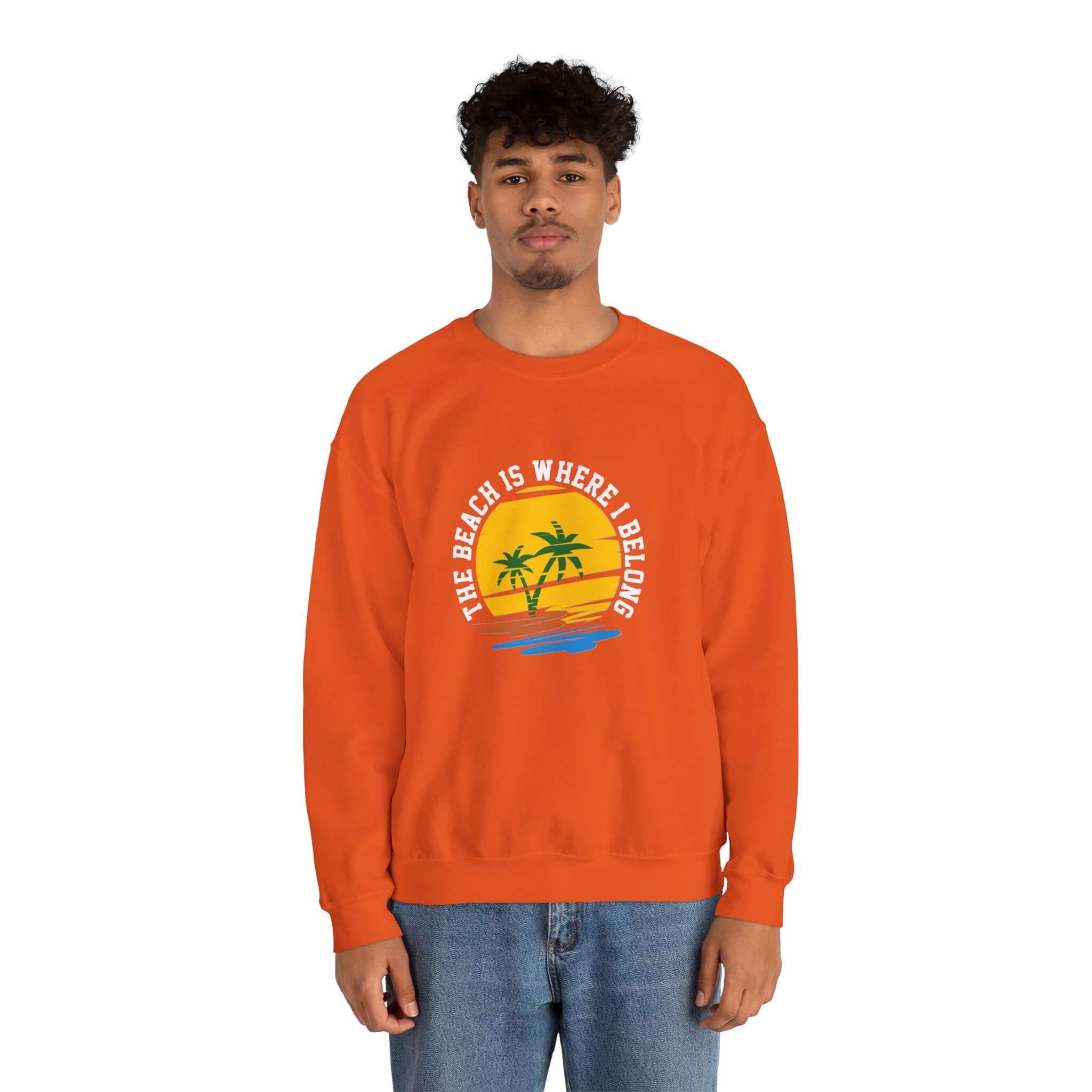 RC'nSONS - Vente Sweat-shirt à imprimés – unisexe - Le sweat-shirt unisexe "La plage est mon endroit"18