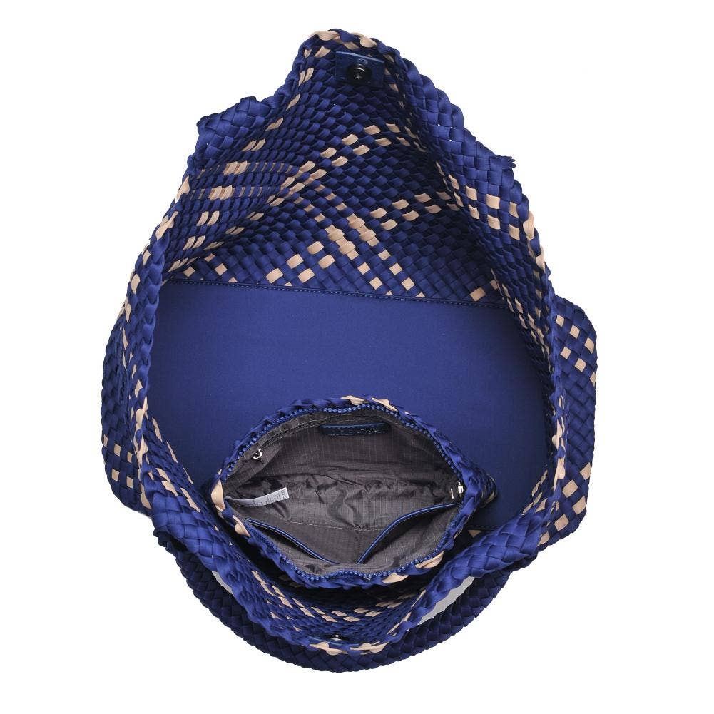 Sol and Selene – Großhandel Tragetasche – Damen – Große gewebte Neopren-Tasche "Sky's The Limit"151