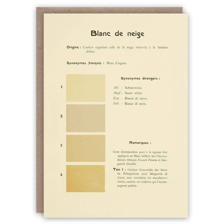 The Pattern Book – wholesale Christmas card – Blanc de Neige (Snow White)