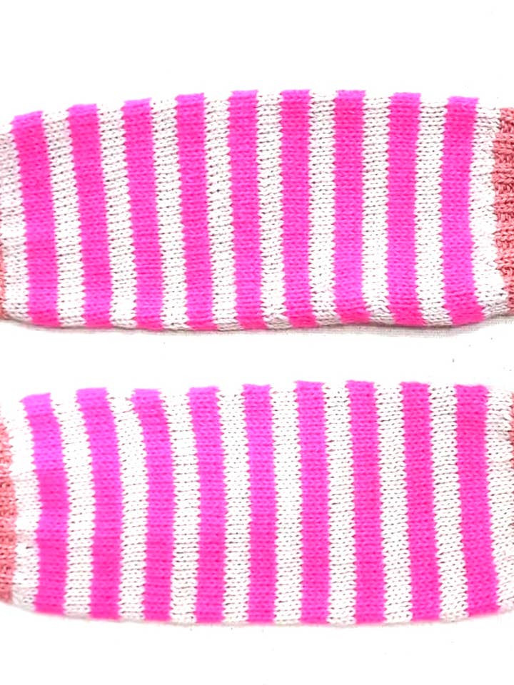 Leg Warmer: Pink Stripe for wholesale by Cabbages & Kings