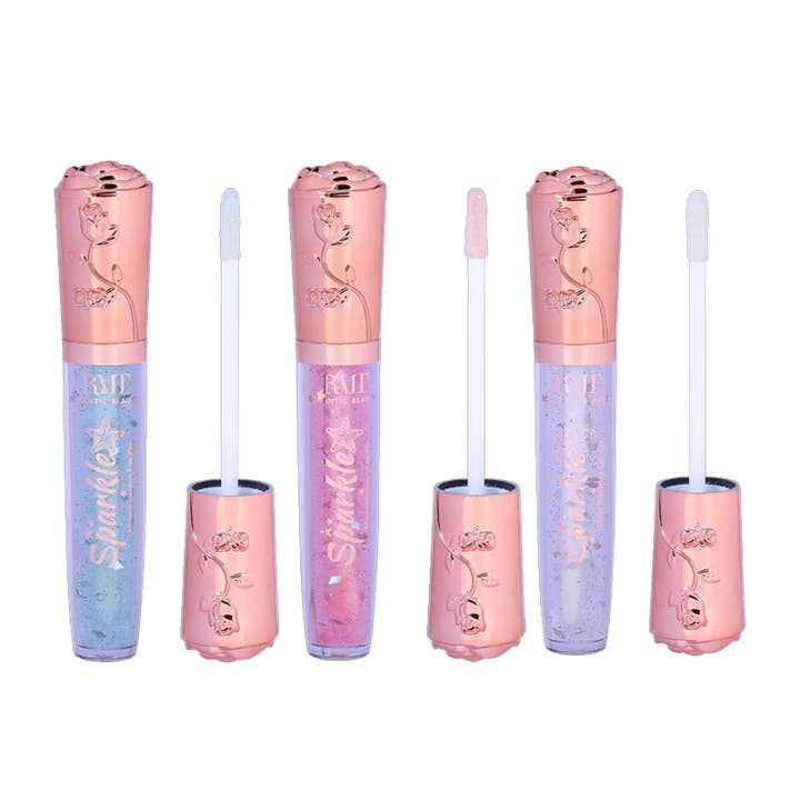 PINEAPPLE Beauty - Wholesale Lip Gloss - Romantic Beauty LG7125 Sparkle Glitter Lip Oil - 24 pcs